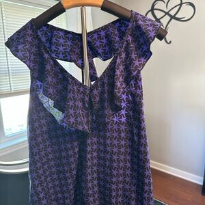 Purple Star Patterned Dress